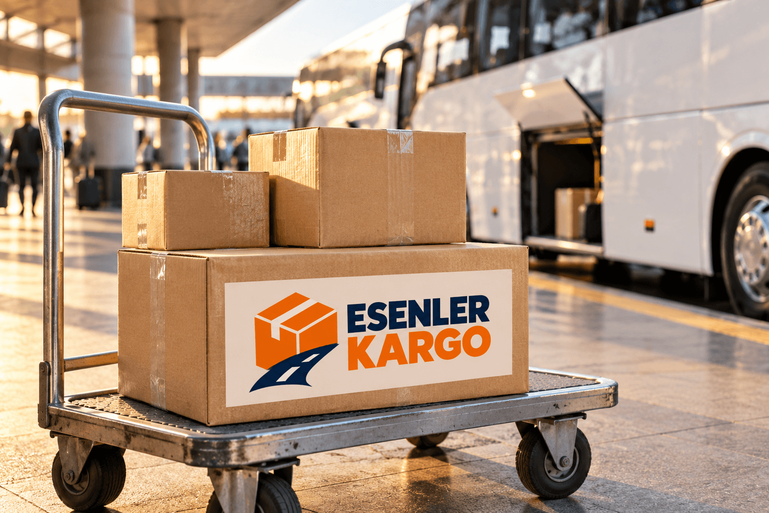 Esenler Kargo Otogar Taşımacılığı - Beyaz Otobüs ve Paket Hazırlığı